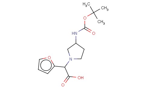 (3-BOC-AMINO-PYRROLIDIN-1-YL)-FURAN-2-YL-ACETIC ACID
